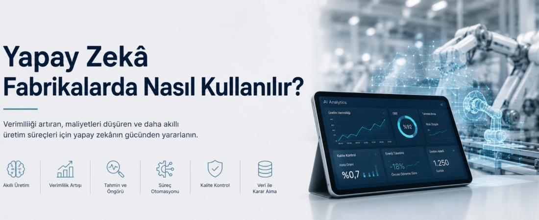 Yapay Zekâ Fabrikalarda Nasıl Kullanılır? Yapay Zekâ Fabrikalarda Nasıl Kullanılır?